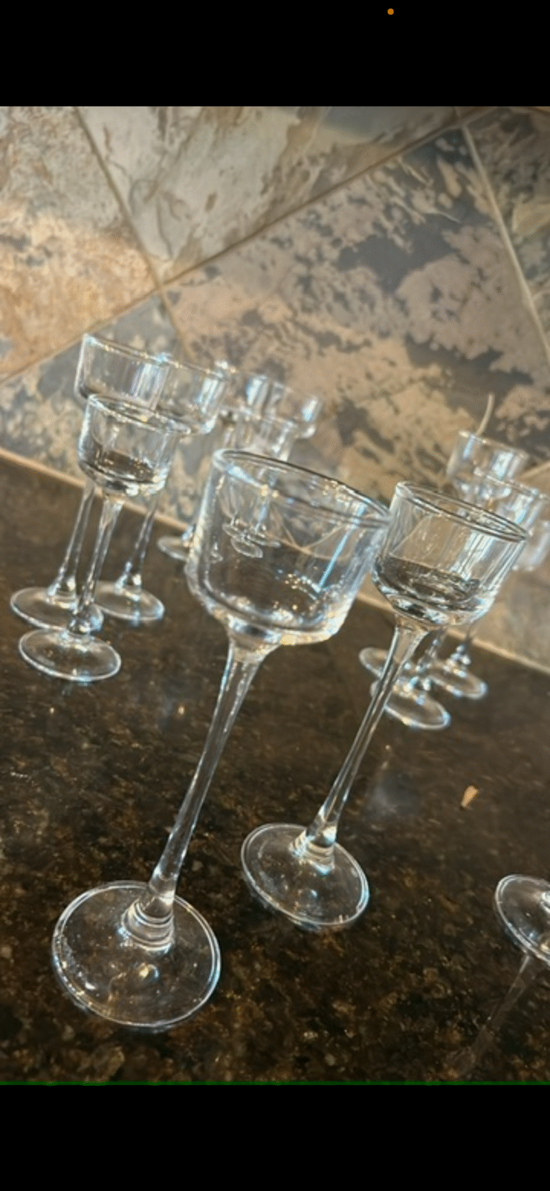 Long Stem Glass Tea Light Holder Set (Set of 3)