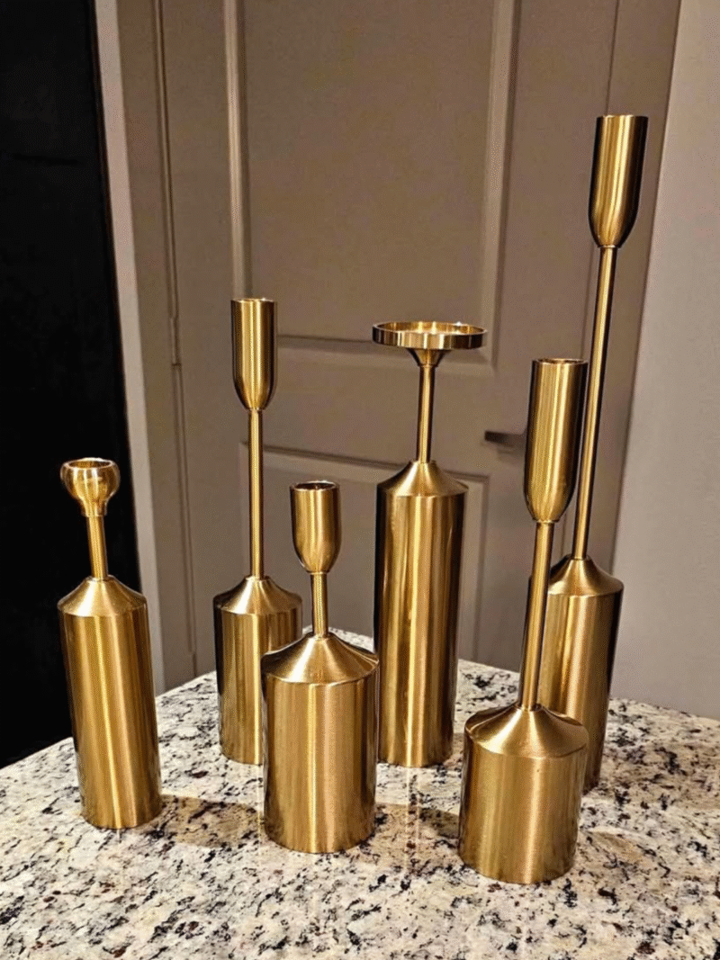 Gold Gold Geo Shaped