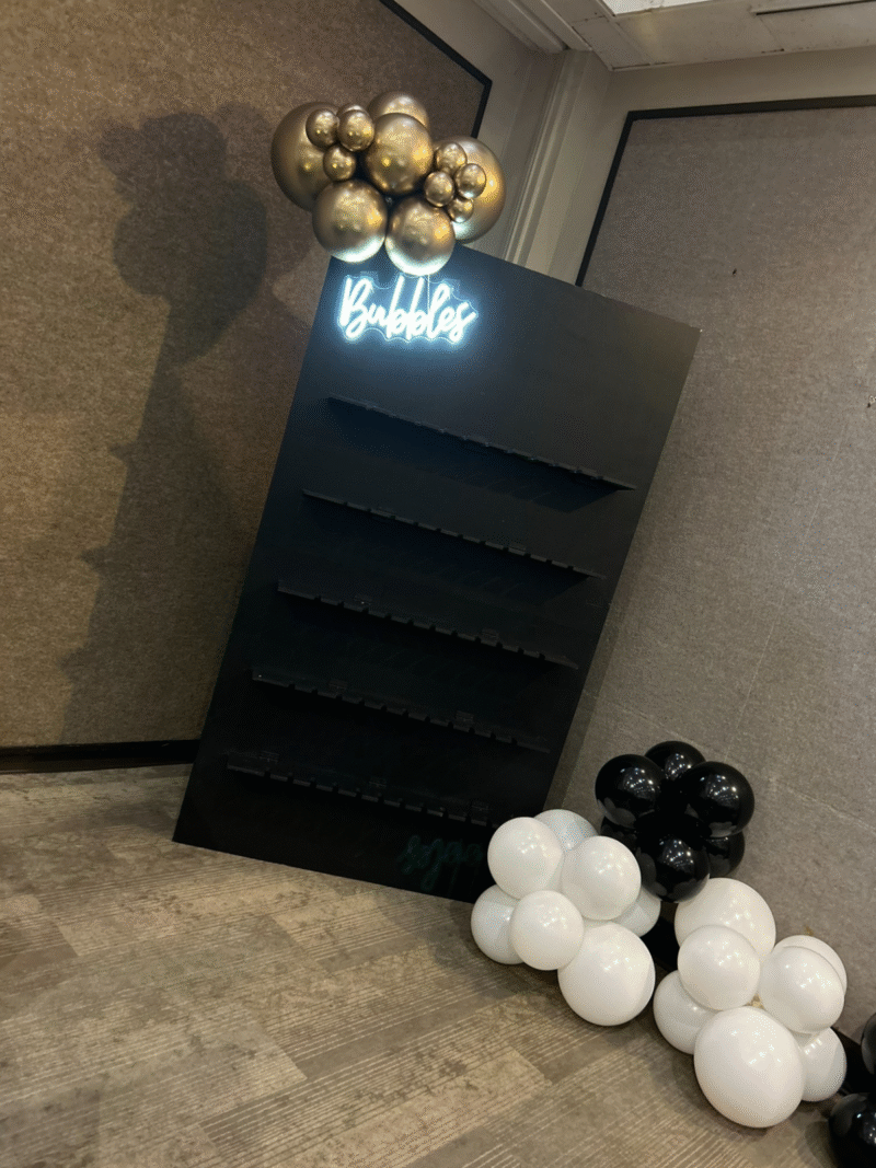 Black Champagne Wall